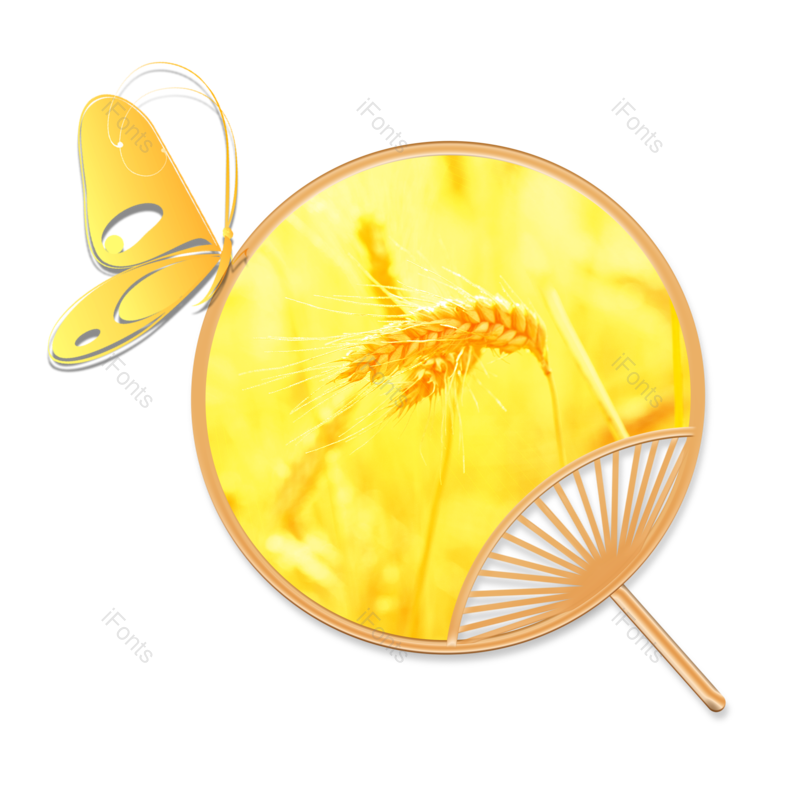 芒种图片,元素元素,秋天PNG,麦子免抠素材